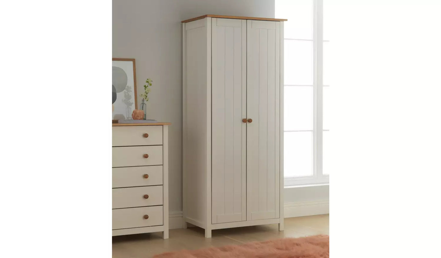 Scandinavia 2 Door Wardrobe - Two Tone